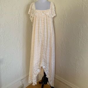 fillyboo cotton button up boho maxi dress! size XL. no visible flaws :)